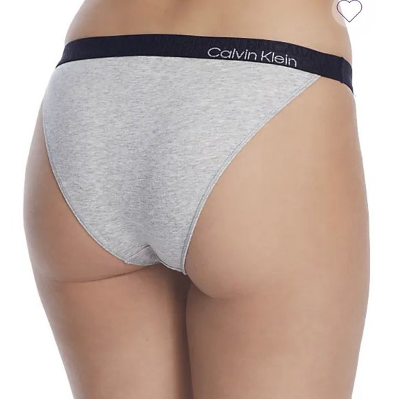 💖MEGA SALE💖Calvin Klein Panties Womens COMFORT Grey CK LEG TANGA QF6880-060 - Picture 2 of 6